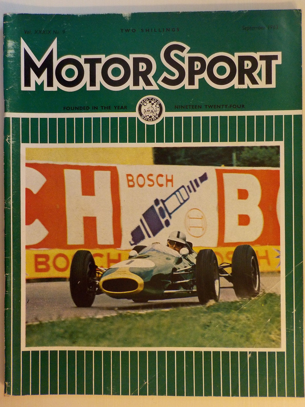 Motor Sport Magazine 09/1963 featuring MGB road test, Roamer [Paperback] Motor Sport