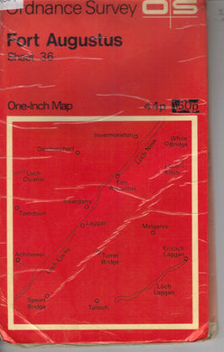 Ordnance Survey One Inch Map Fort Augustus Sheet 36 [Map]