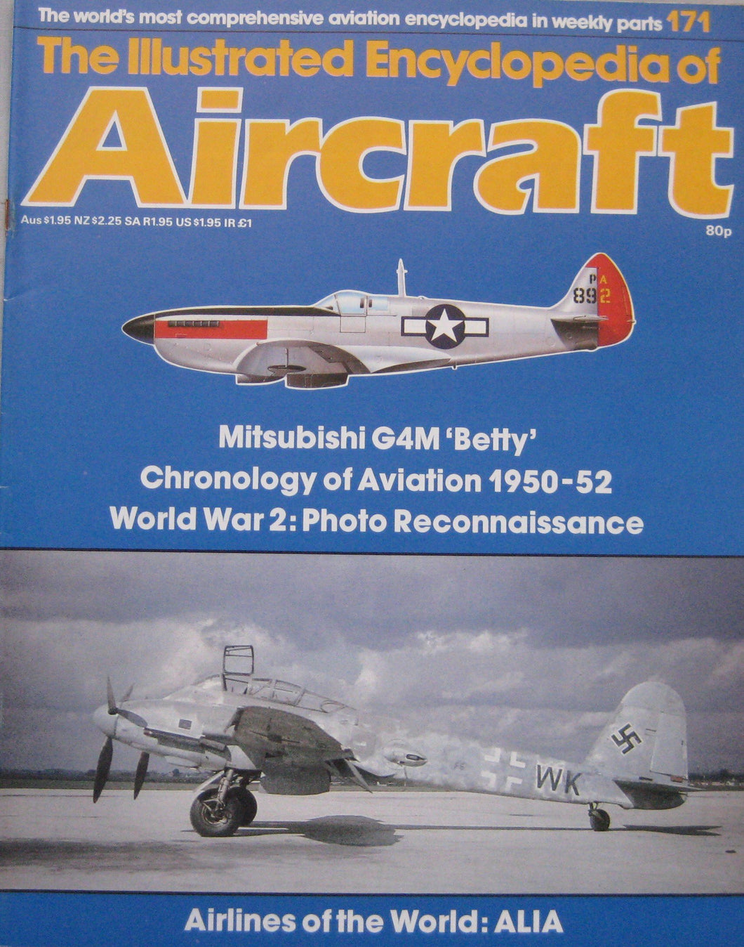 The Illustrated Encyclopedia of Aircraft magazine Issue 171 Mitsubishi G4M 'Betty' cutaway drawing