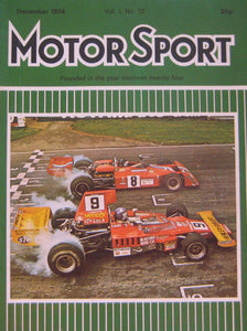 Motor Sport Magazine. December 1974. Vol. L. No. 12.