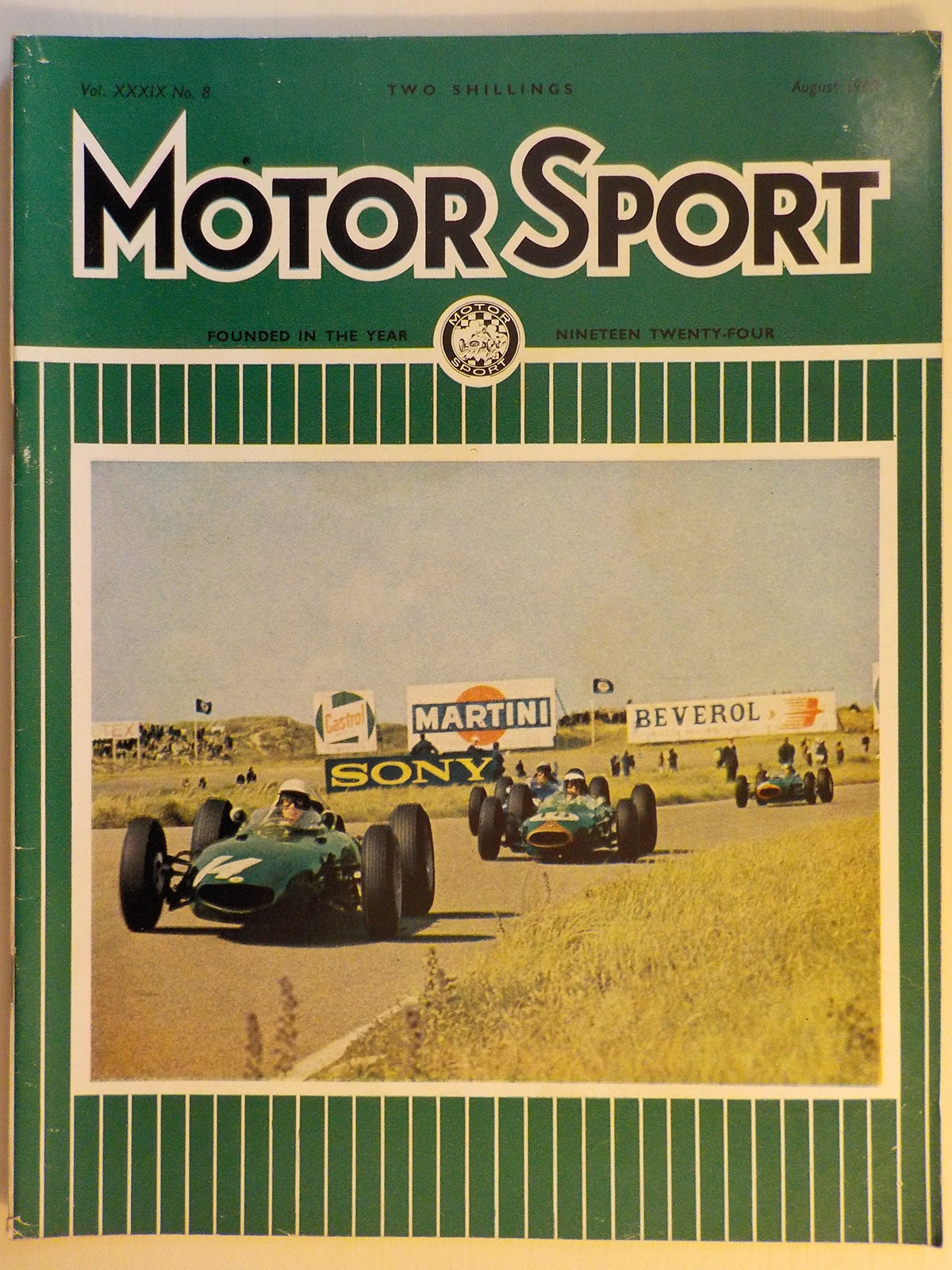Motor Sport magazine Vol XXXIX No 8 August 1963 [Paperback] William Boddy