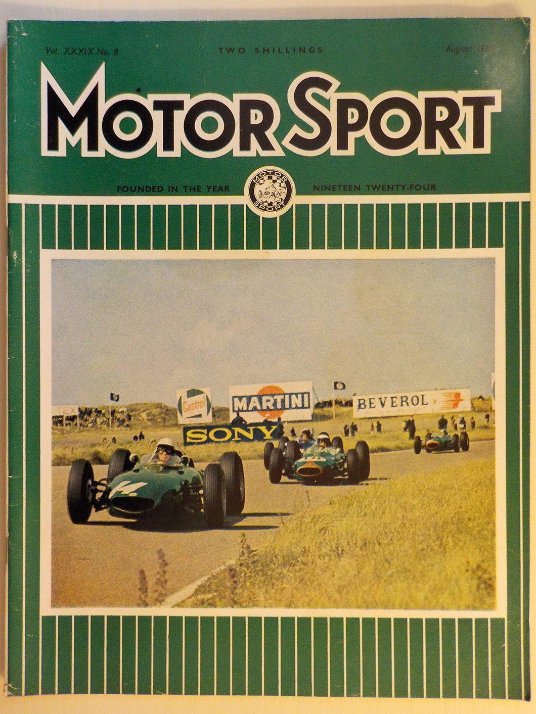Motor Sport magazine Vol XXXIX No 8 August 1963 [Paperback] William Boddy