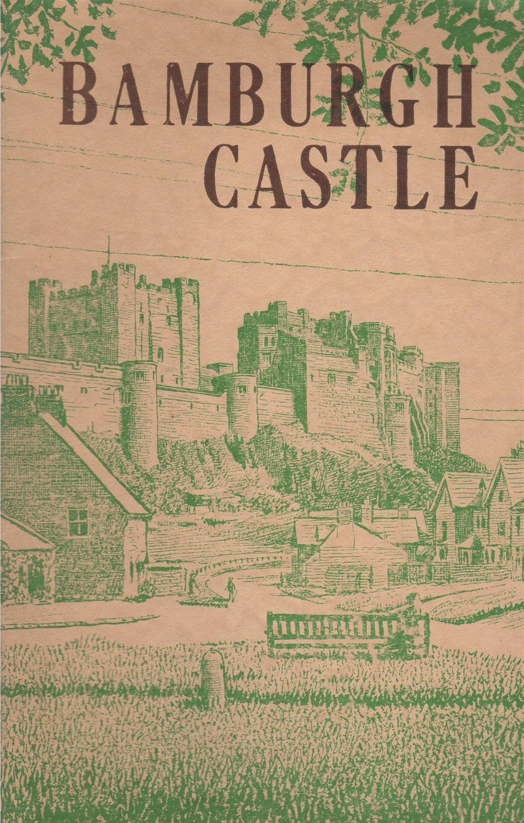Vintage Bamburgh Castle booklet with plan.