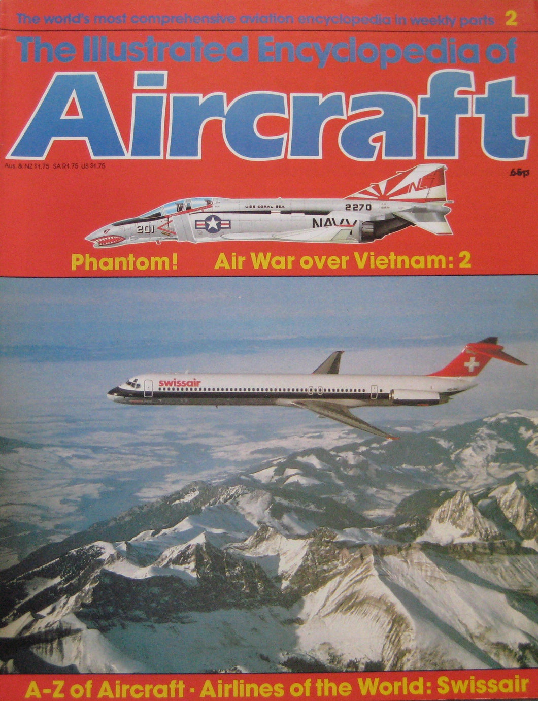 The Illustrated Encyclopedia of Aircraft Issue 2 McDonnell Douglas F-4 Phantom cutaway drawing