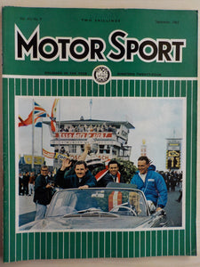 Motor Sport magazine 09/1965 featuring Rolls Royce, Ford GT40