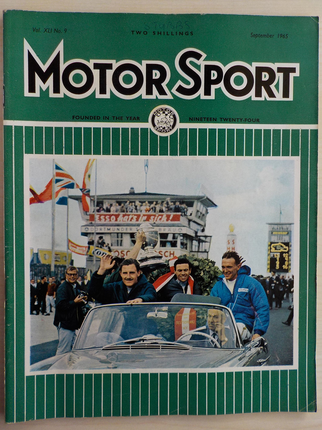 Motor Sport magazine 09/1965 featuring Rolls Royce, Ford GT40