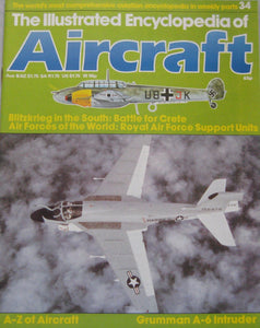 The Illustrated Encyclopedia of Aircraft magazine Issue 34 Grumman A-6 Intruder cutaway drawing