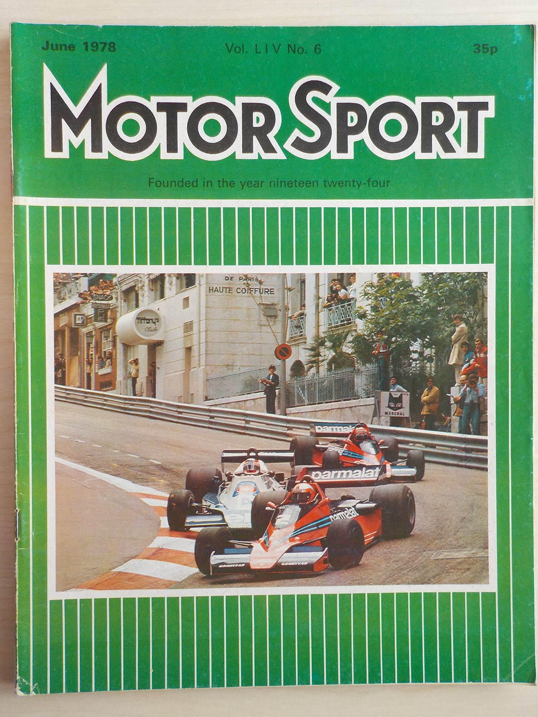 Motor Sport magazine June 1978 Vol LIV No 6 [Paperback] Bill Boddy