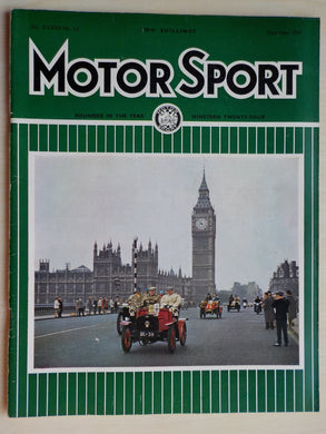 Motor Sport magazine Vol XXXVII No 12 = December 1961