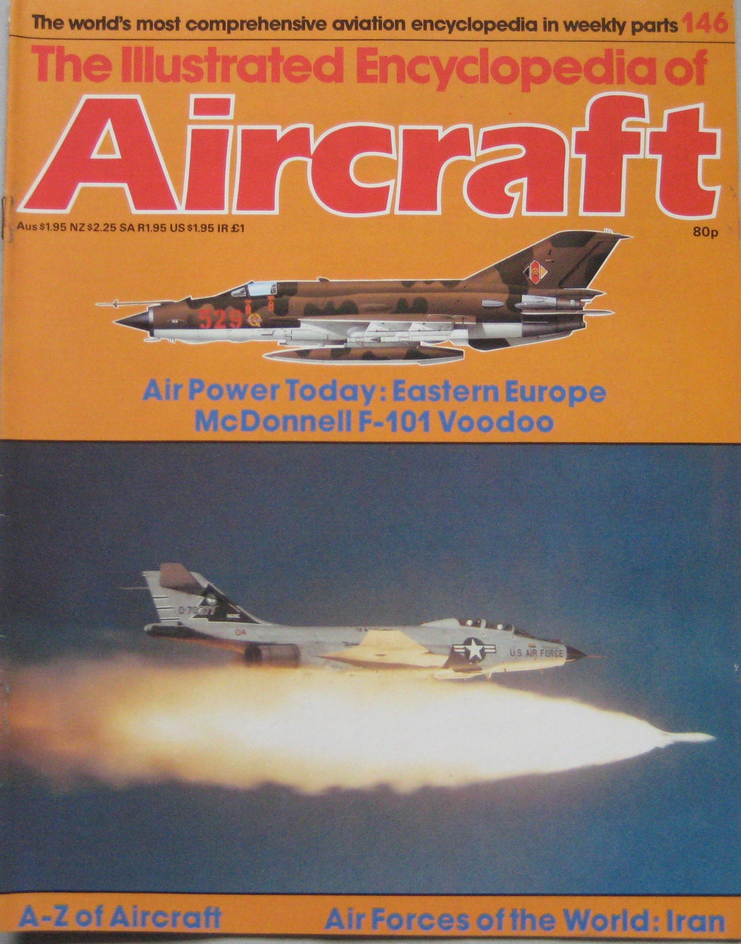 The Illustrated Encyclopedia of Aircraft magazine Issue 146 McDonnell F-101 Voodoo cutaway drawing