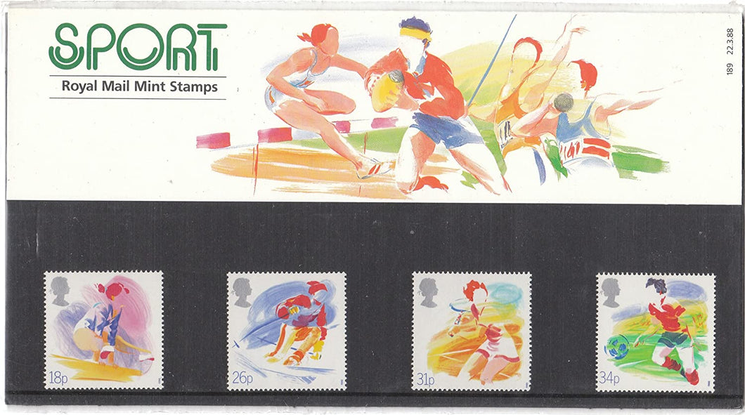 1988 Sport Stamps Presentation Pack 189