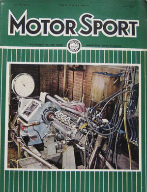 Motor Sport magazine 04/1965 featuring Marcos 1800 GT Coupe, Vauxhall road test