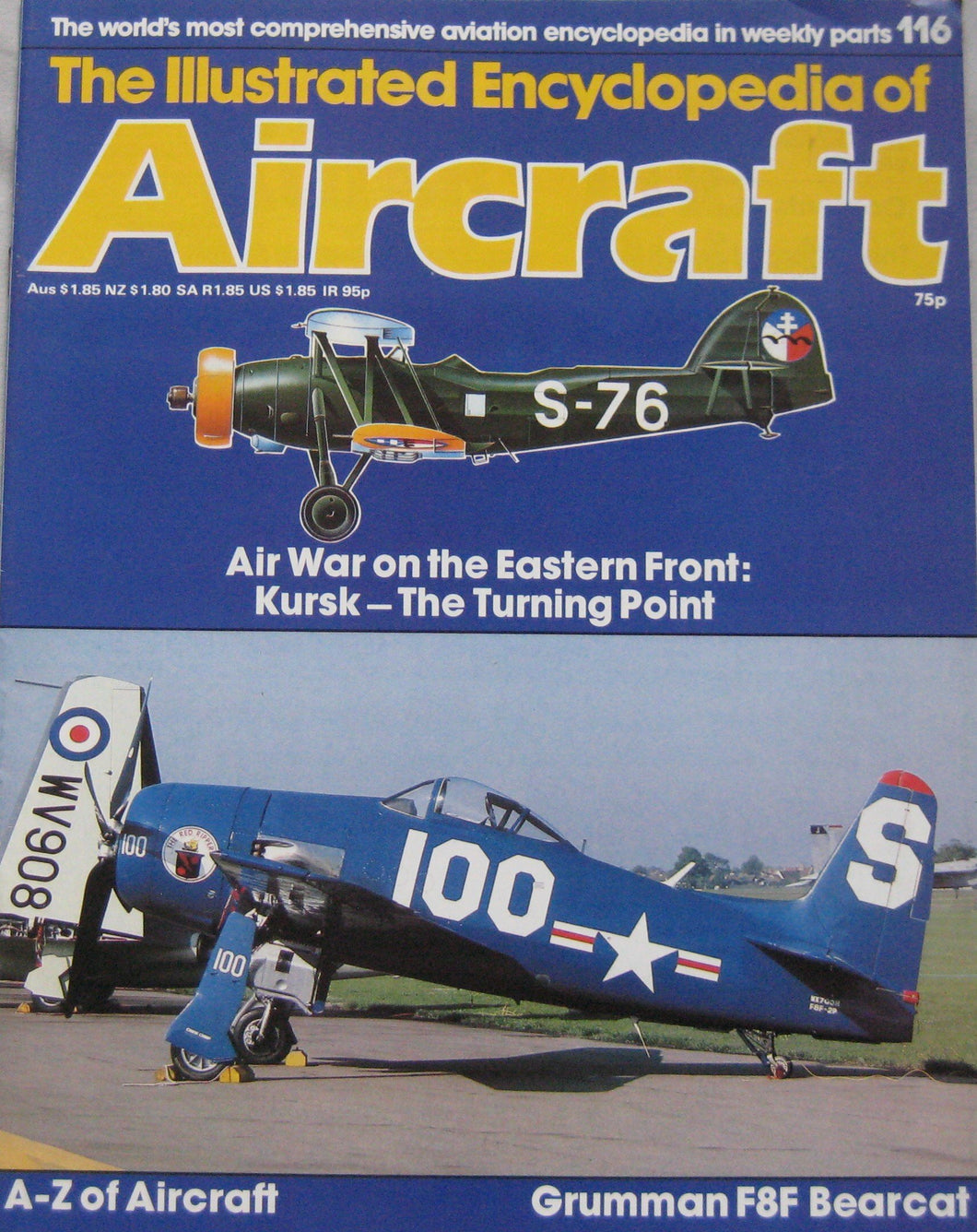 The Illustrated Encyclopedia of Aircraft magazine Issue 116 Grumman F8F Bearcat cutaway drawing