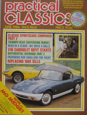 Practical Classics magazine 06/1984 featuring Rolls Royce Silver Cloud