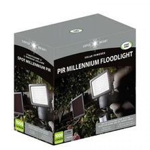 Load image into Gallery viewer, Solar Powered Ultra-Bright 1000 Lumen. PIR Millennium Floodlight - Motion Sensor - Solar Charged -  Security Light. - 22.5 x 11.5 x 16 cm
