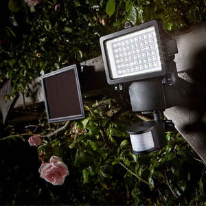 Solar Ultra-Bright 1000 Lumen. PIR Millennium Floodlight - Motion Sensor - Solar Powered -  Security Light.