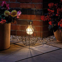 Load image into Gallery viewer, Eureka! Retro Lantern - Vintage Style Lamp - Solar powered Wireless - just hang or stand
