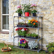 Load image into Gallery viewer, 4 Tier GroZone, Greenhouse plant flower vegetable vertical gardening Shelving - Smart Garden - 100cm x 30cm x 90cm
