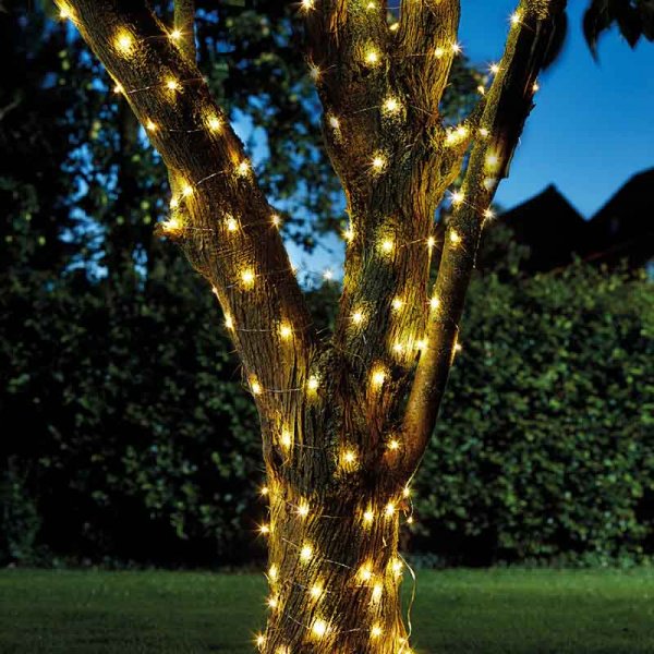 100 Warm White Firefly fairy lights Solar Strings Lights - Solar Power