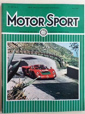Motor Sport magazine Vol XLIV No 6 = June 1968