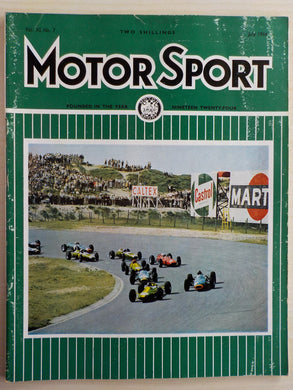 Motor Sport magazine Vol XL No 7 July 1964 [Paperback] William Boddy and Denis Jenkinson