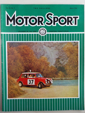 Motor Sport magazine Vol XL No 3 March 1964