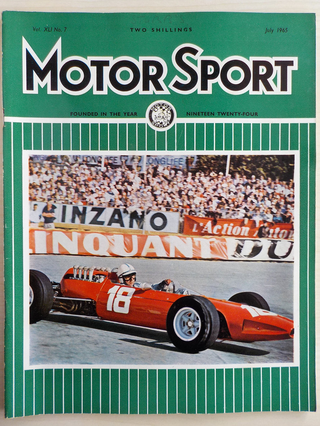 Motor Sport Magazine July 1965. Vol. XLI. No 7.