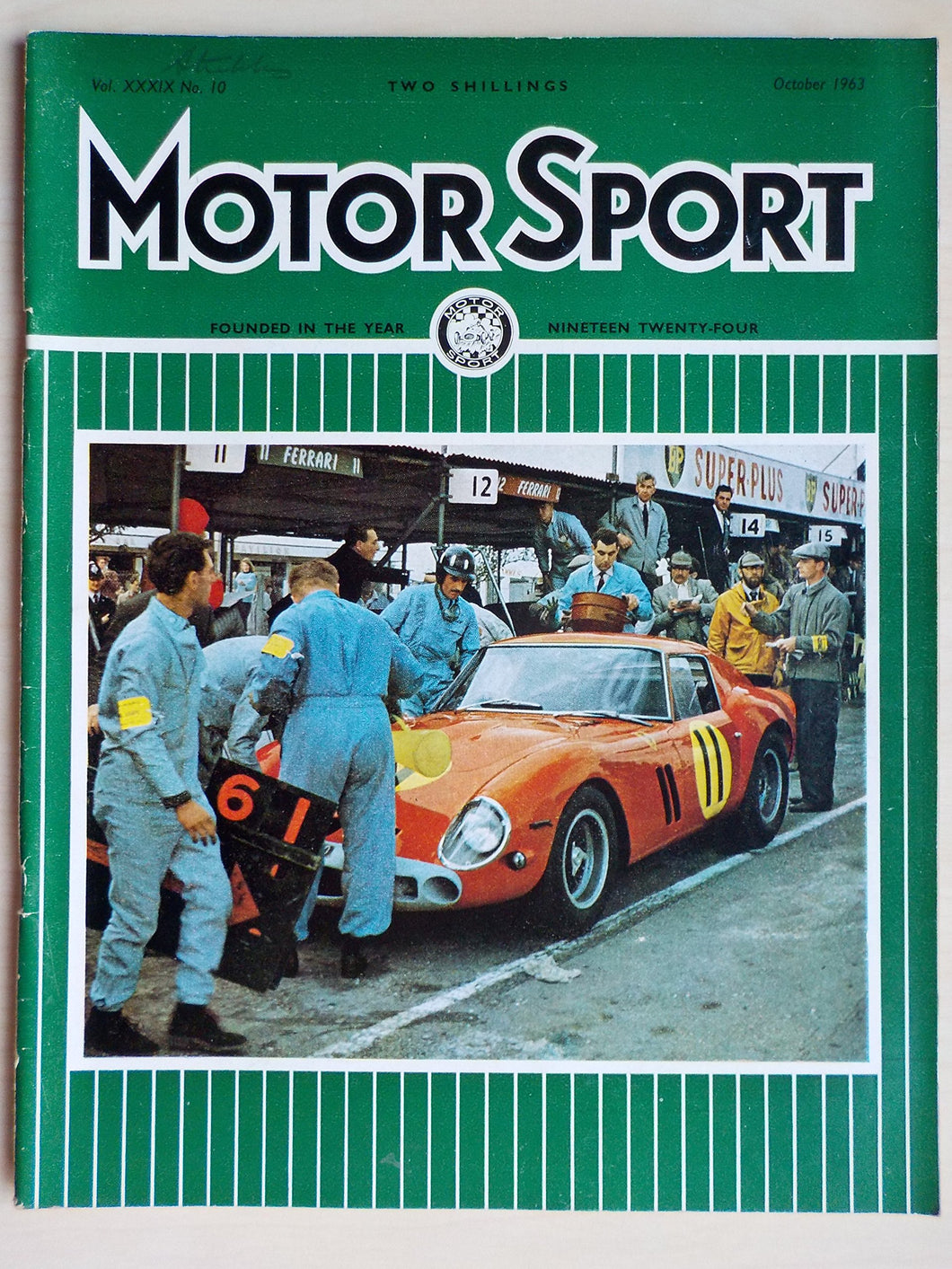 Motor Sport magazine Vol XXXIX No 10 = October 1963
