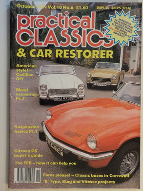 Practical Classics & Car Restorer magazine 10/1989 featuring Jaguar, Cadillac, Porsche [Paperback] Chris Graham
