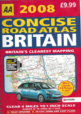 AA 2008 Concise Road Atlas Britain  Britain's Clearest Mapping