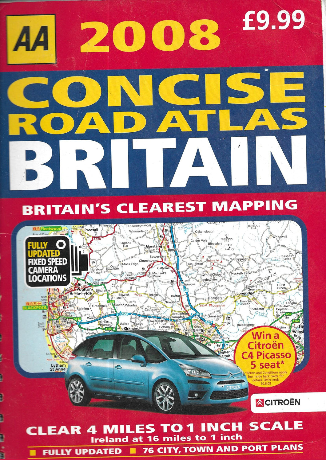 AA 2008 Concise Road Atlas Britain  Britain's Clearest Mapping