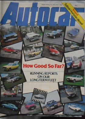 AUTOCAR 15 JANUARY 1983, TALBOT HORIZON, MAZDA 626, MOTOR SPORTS SHOW, SAAB