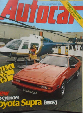 AUTOCAR 21 AUGUST 1982. PEUGEOT 305 ESTATE, CELICA, TOYOTA SUPRA.