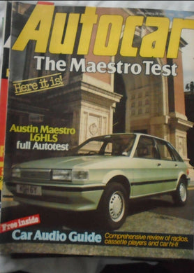 AUTOCAR 28 MAY 1983 MAESTRO 1.6 HLS. VOLVO 760 GLE, CAPRI 2.8I, 1930'S DOUBLE 6