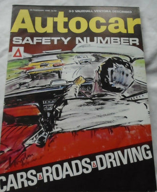 AUTOCAR 29 FEBRUARY 1968 - 3.3 VAUXHALL VENTORA - SAFETY ISSUE - CARS, ROADS ETC