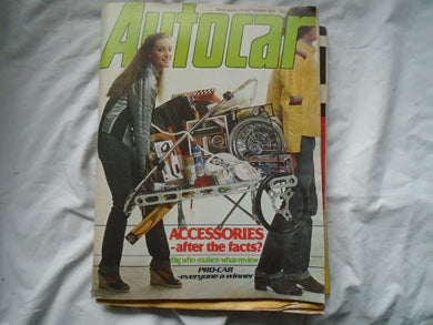 AUTOCAR 29 SEPTEMBER - ACCESSORIES - ALLEGRO, USA IMPORTS, TRIUMPH DOLOMITE