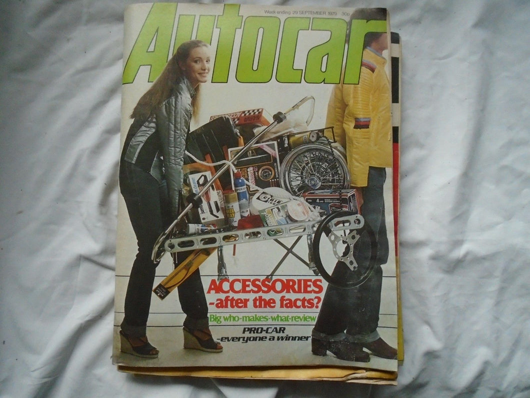 AUTOCAR 29 SEPTEMBER - ACCESSORIES - ALLEGRO, USA IMPORTS, TRIUMPH DOLOMITE