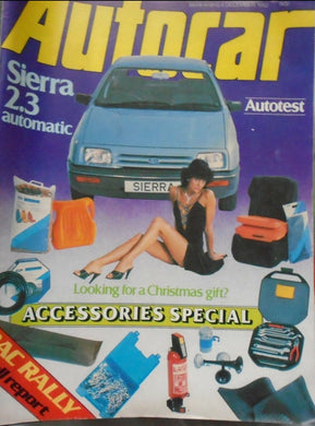 AUTOCAR 4 DECEMBER 1982. SIERRA 2.3 AUTO, ACCESSORIES SPECIAL - RAC RALLY