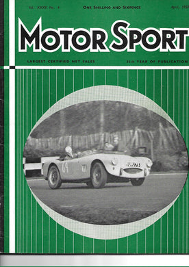 Motor Sport Magazine, XXXV No.4 April 1959,