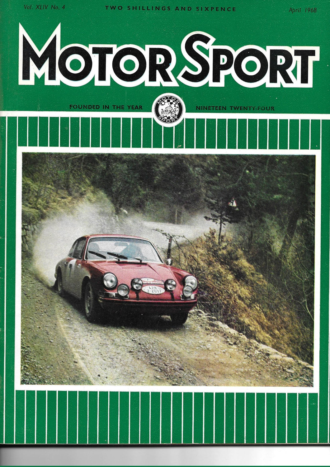 Motor Sport Magazine Vol. XLIV No. 4 April 1968,