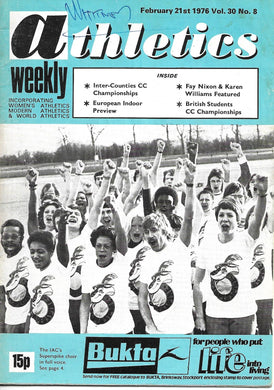 Athletics Weekly February 21st 1976 Vol. 30 No 8