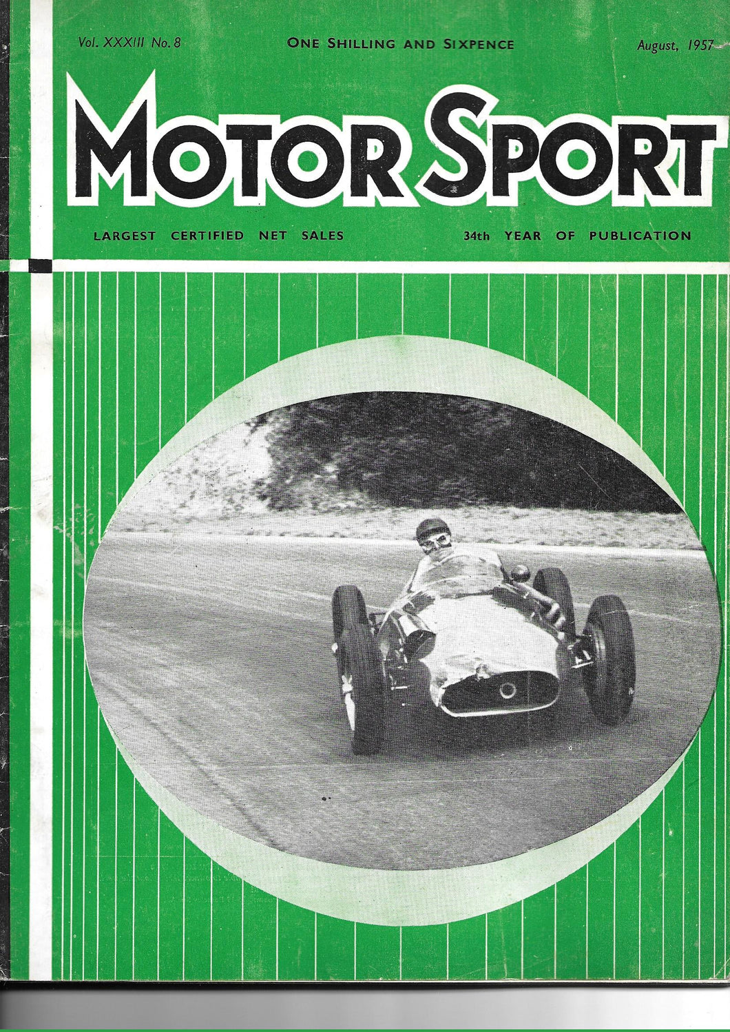 Motor Sport Magazine Vol XXXIII No 8 August 1957