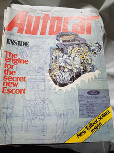Autocar 21 June 1980 engine for the secret new escort new Talbot solara tested
