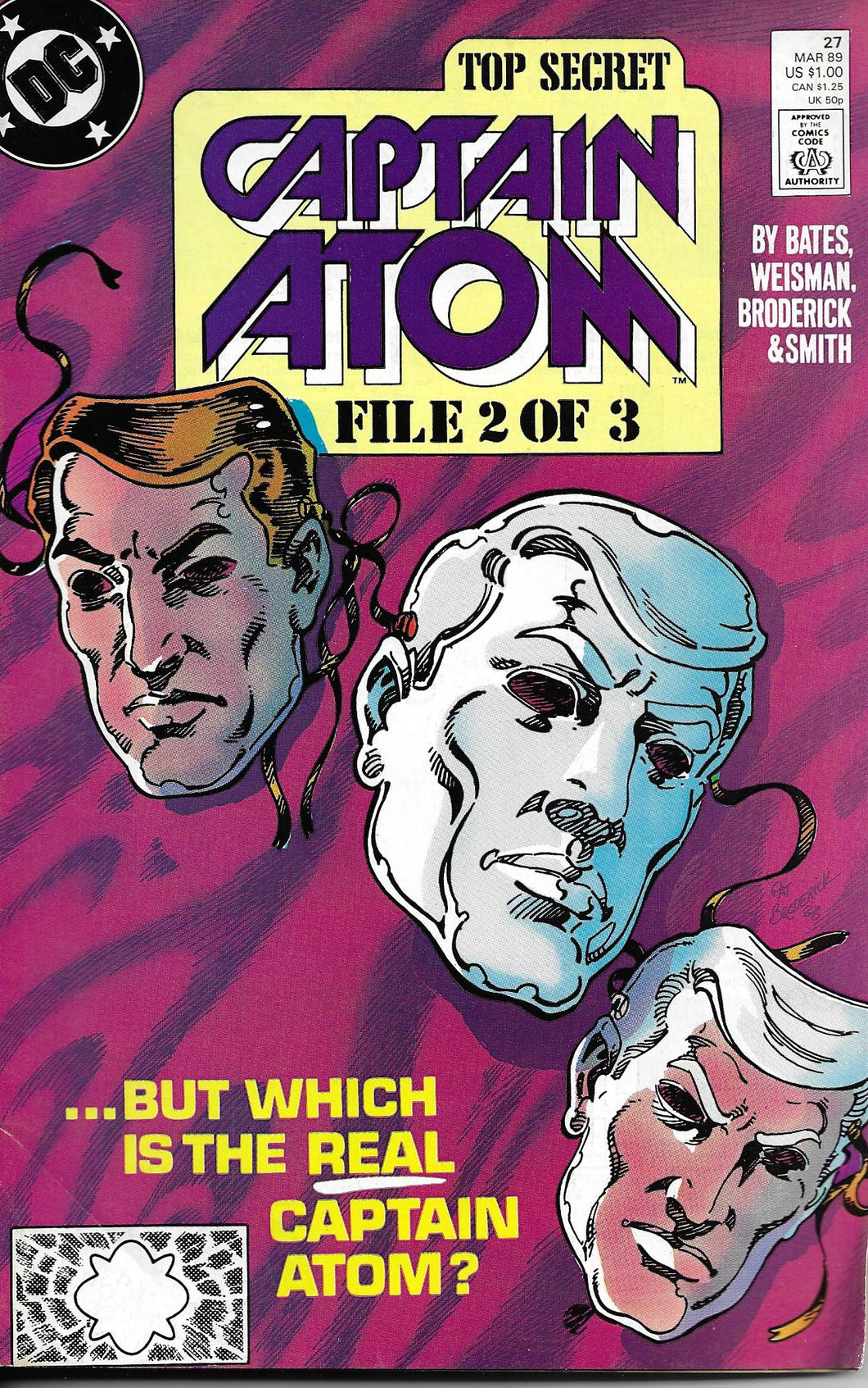 Captain Atom, DC Comics, File 2 of 3, No27, September 1987