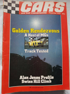 Cars and car conversions November 1979 a host of MG Alan Jones profile