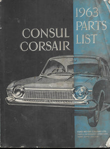 PARTS LIST with illustrations for the CONSUL CORSAIR 1963 [Paperback] No author