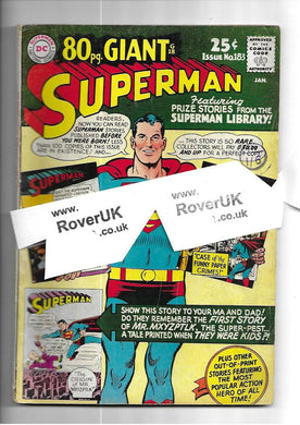 DC Giant Superman Issue Number No. 183 Jan 1966