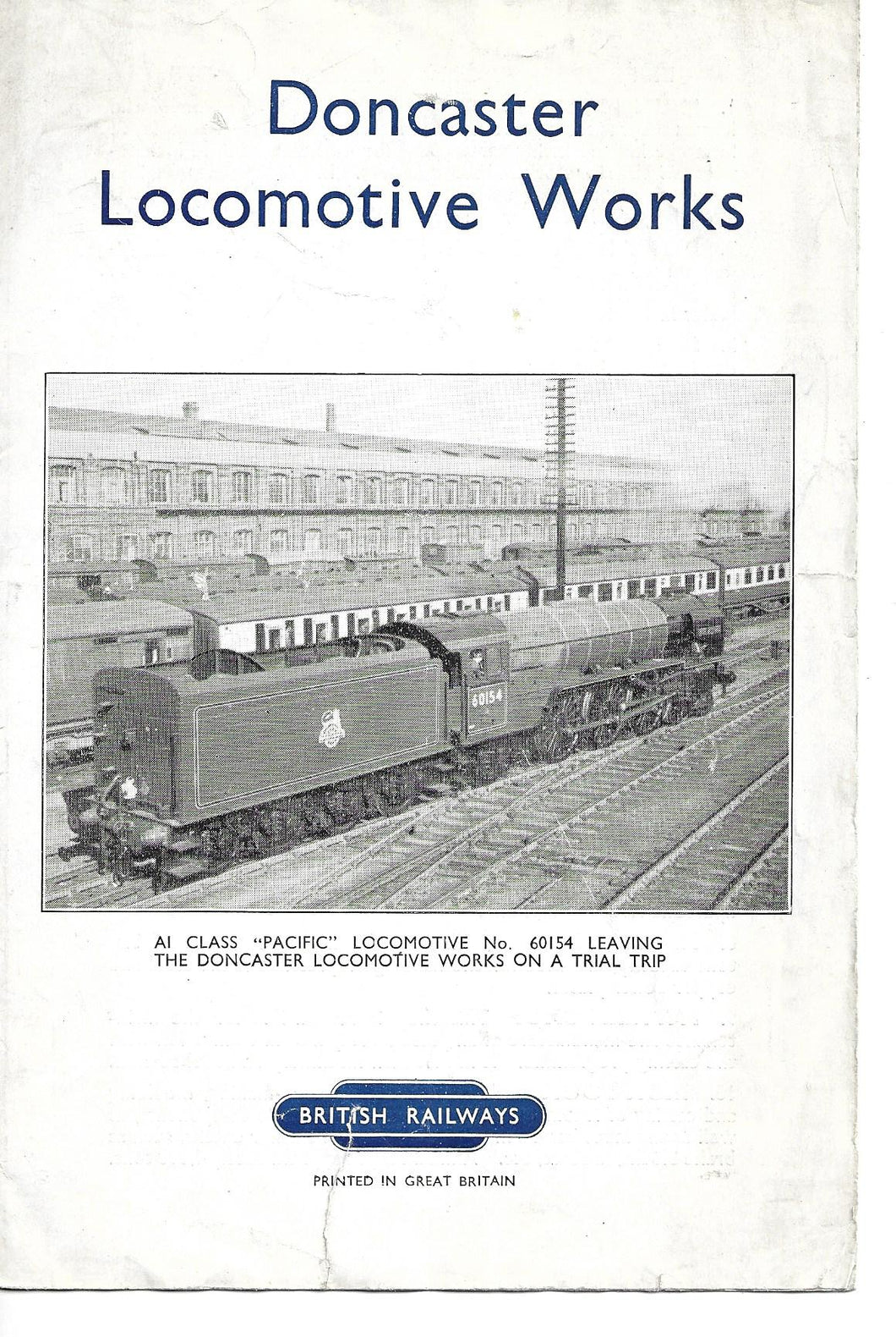 Doncaster Locomotive Works, Fold out 3 sheet, British Railways