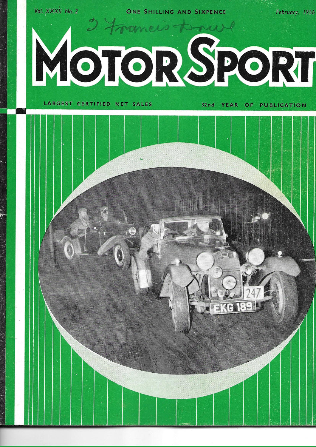 Motor Sport, Magazine, Vol XXXII No 2, February 1956,