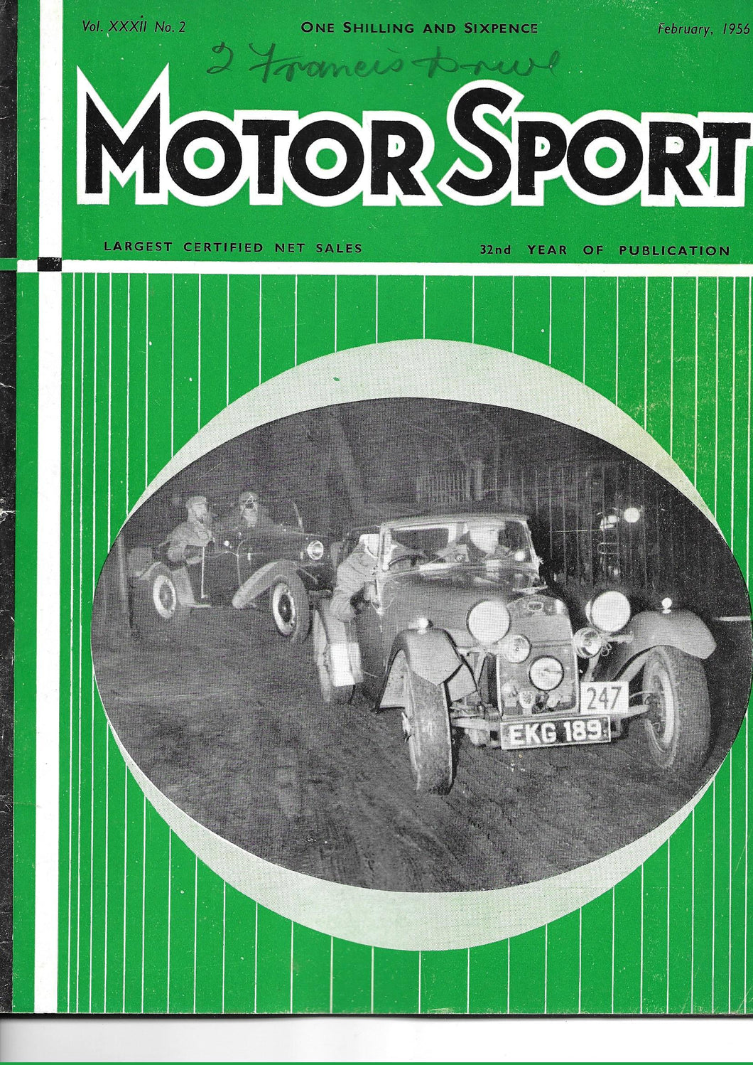 Motor Sport, Magazine, Vol XXXII No 2, February 1956,